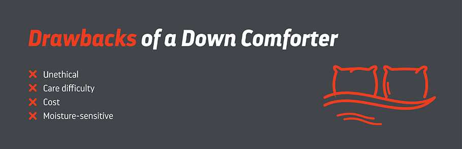 Drawbacks of a Down comforter
